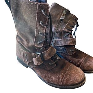 UGG Dark Brown Combat Boots